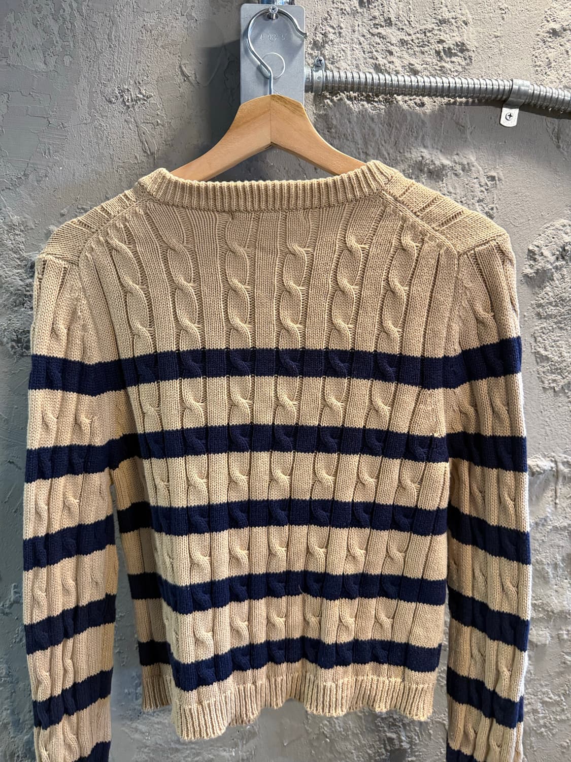 ONE Mardi Mercredi 케이블 보더 플라워 가디건 베이지 상품이미지5