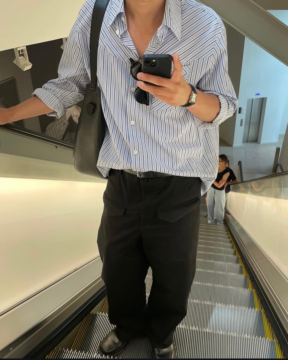 LOEWE 블랙 레더 로퍼 41 상품이미지4