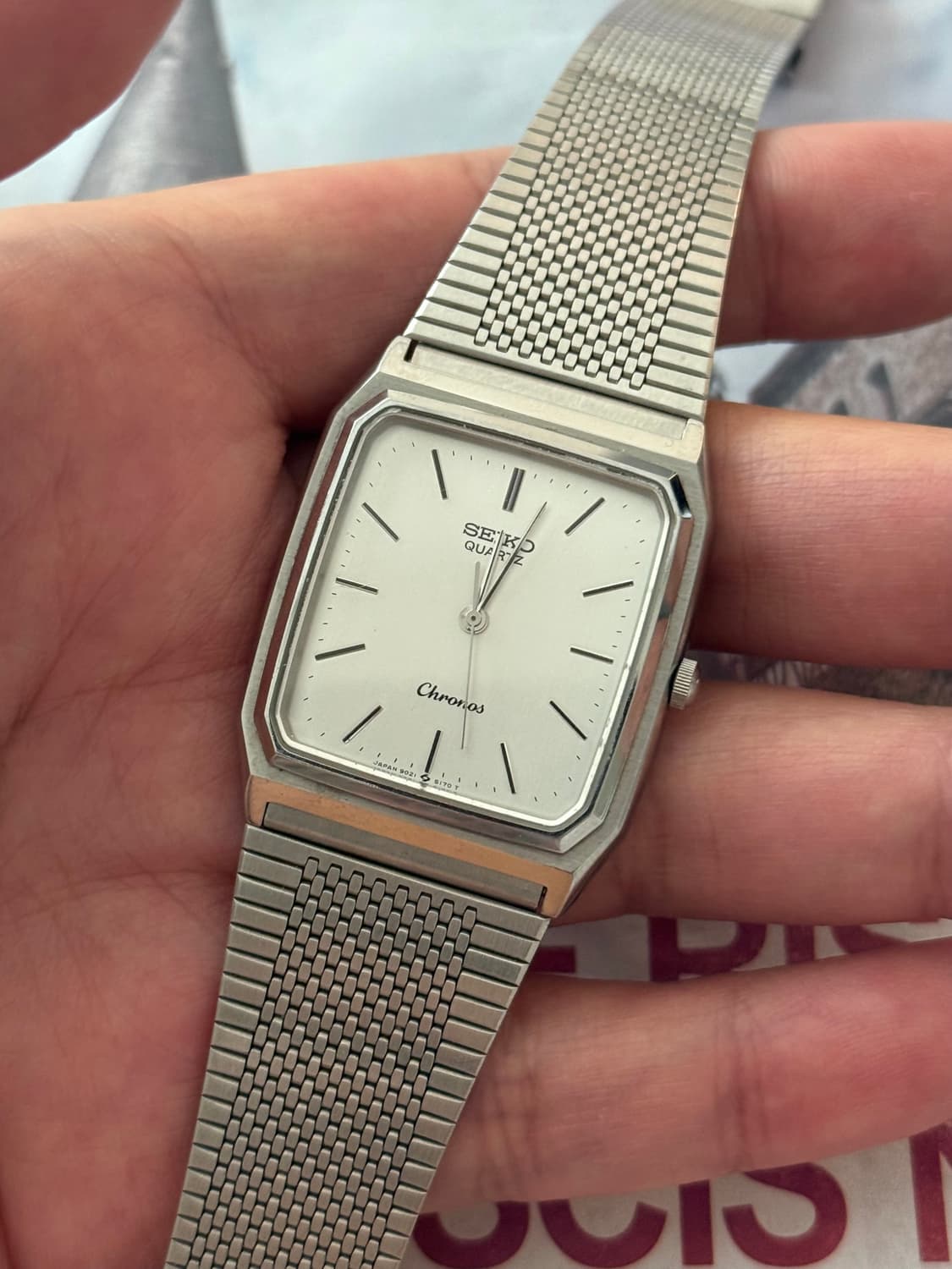 Seiko 세이코 Chronos 스퀘어 쿼츠 상품이미지3