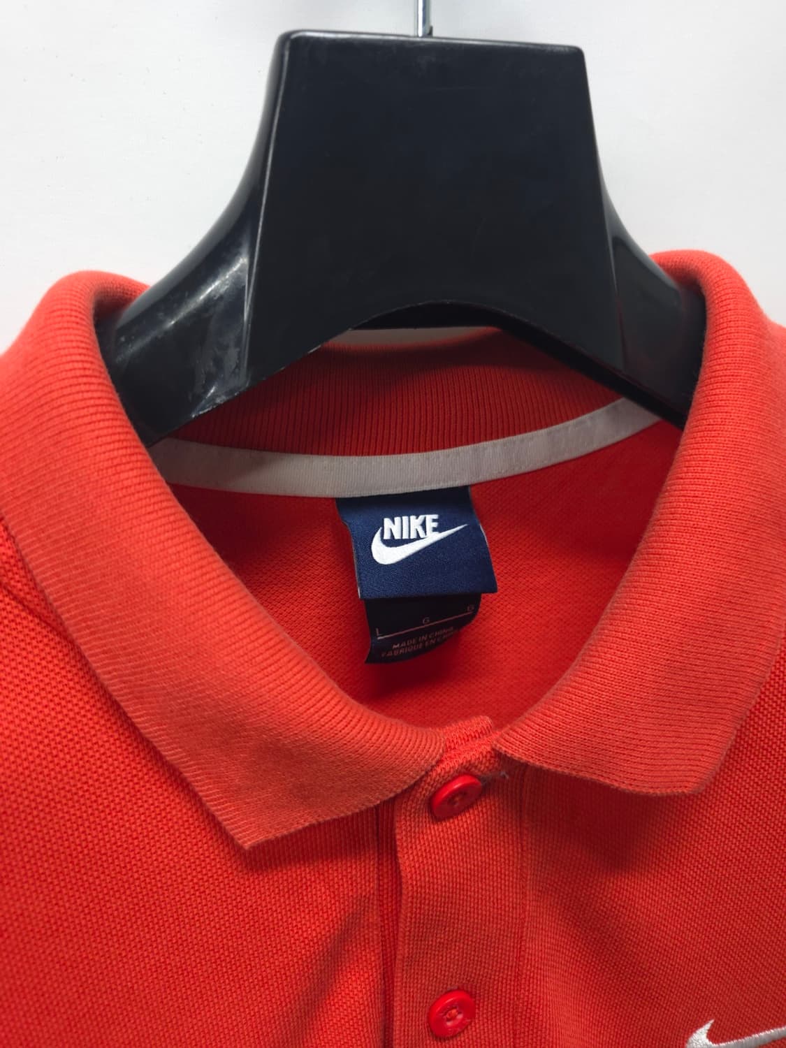나이키 스우시 로고 반팔 카라티 오렌지 (L/100) 상품이미지4