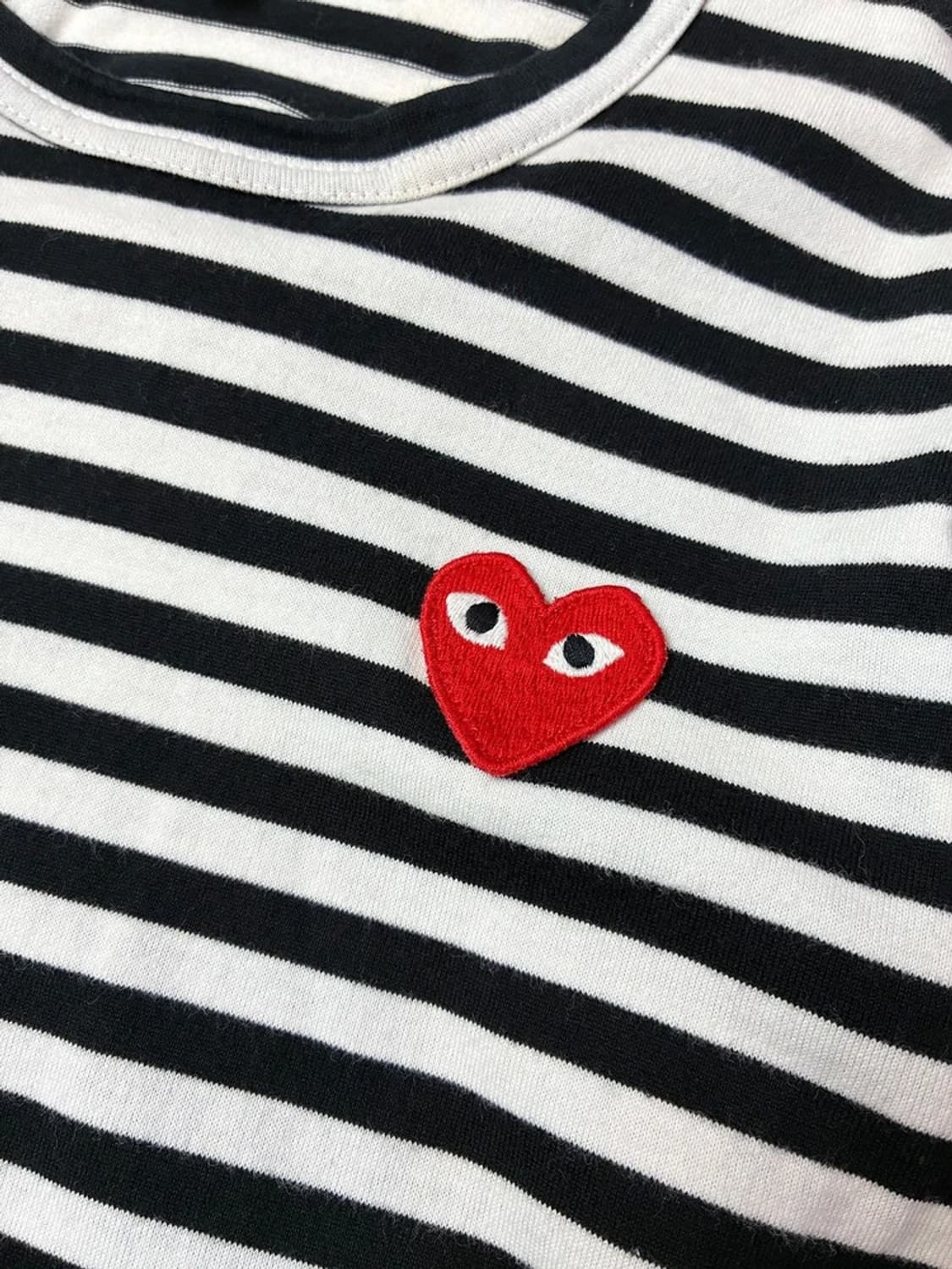 꼼데가르송 플레이 하트로고 스트라이프 롱 슬리브 PN5391 상품이미지3