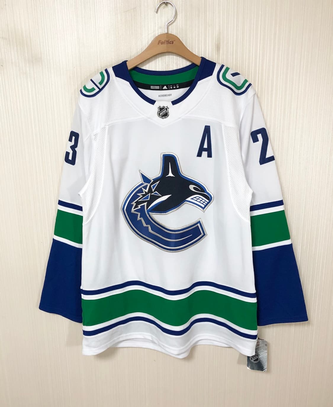 NHL 아디다스 밴쿠버커넉스 어웨이유니폼/져지 L #23 상품이미지1