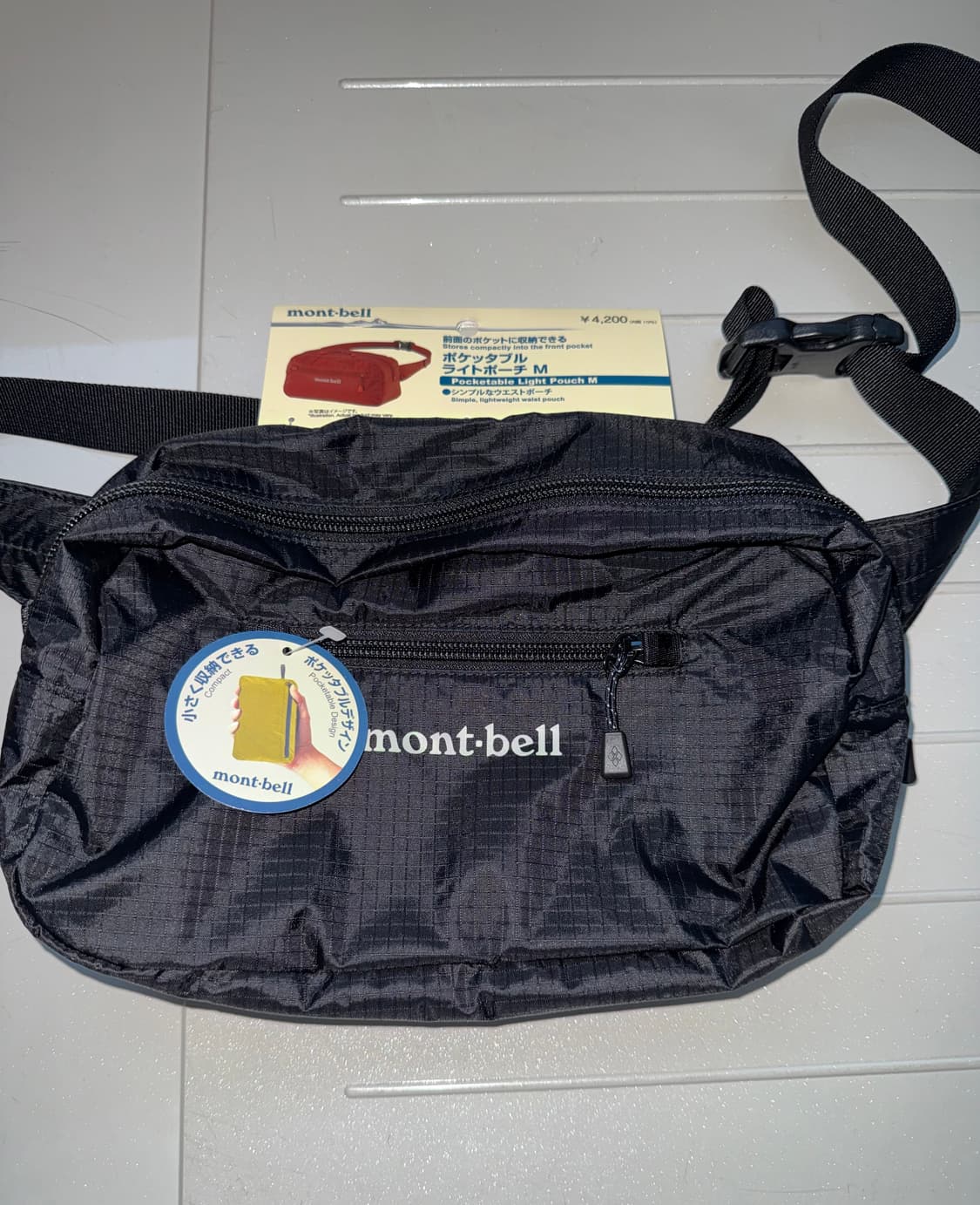 몽벨 힙색 black 상품이미지3