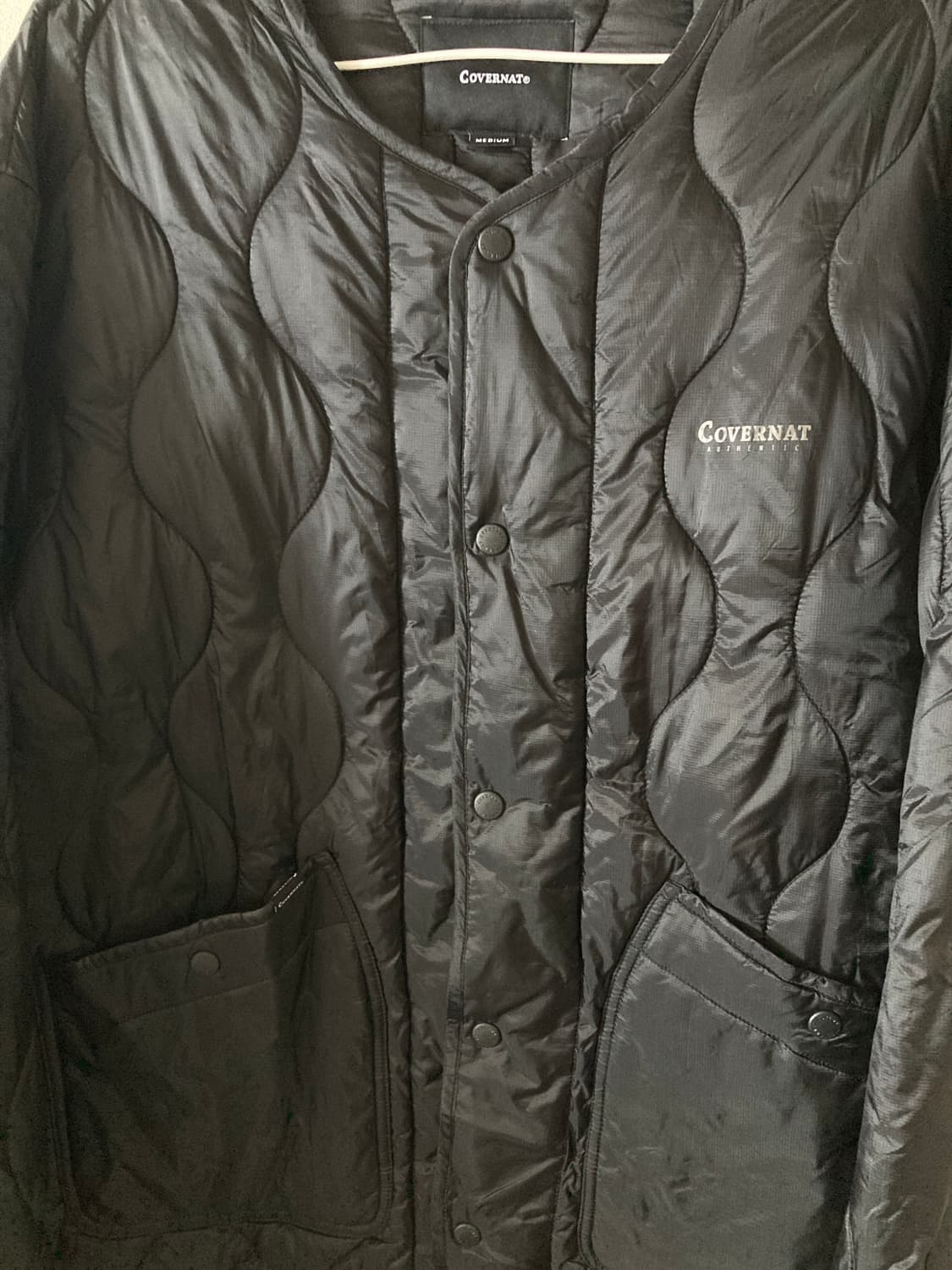 커버낫 퀼팅 자켓 블랙 m 상품이미지4