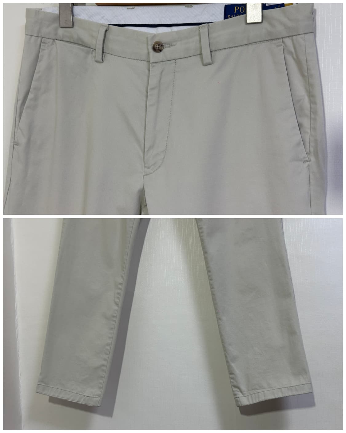 폴로랄프로렌 QR 코튼트윌 스트레치슬림핏 치노팬츠30/크림 상품이미지3