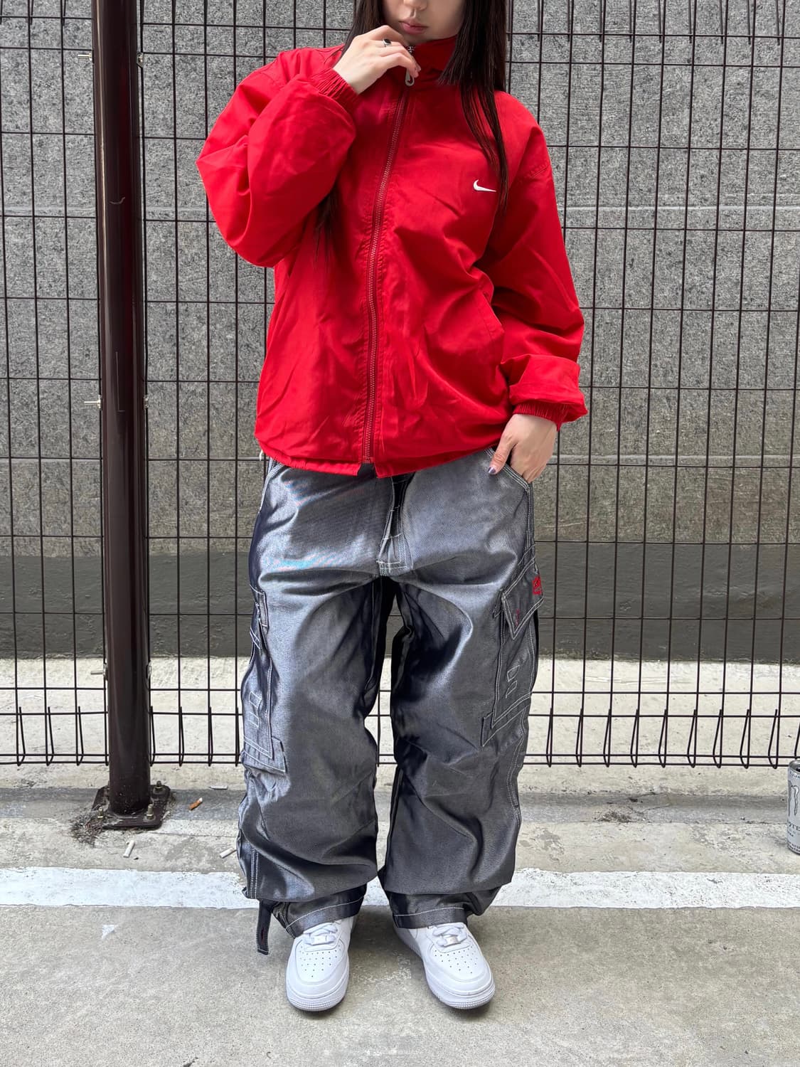 나이키 레드 스우시 바람막이 상품이미지4