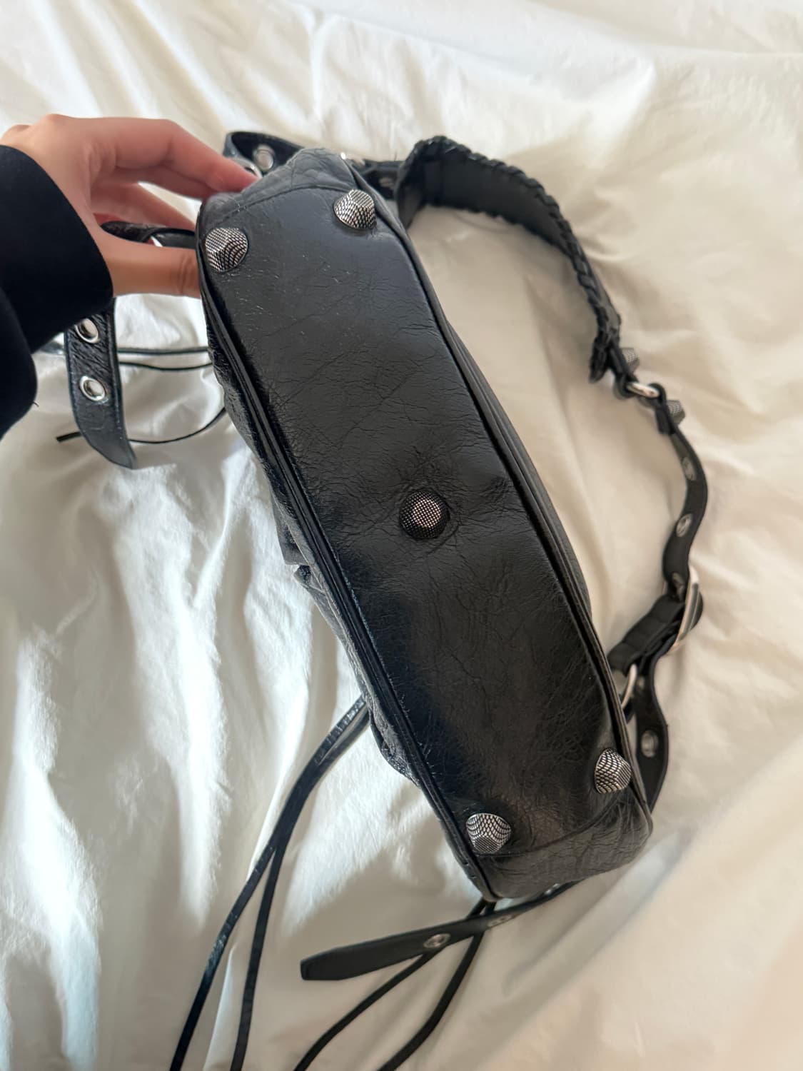 발렌시아가 르카골 S 블랙 숄더백 상품이미지3