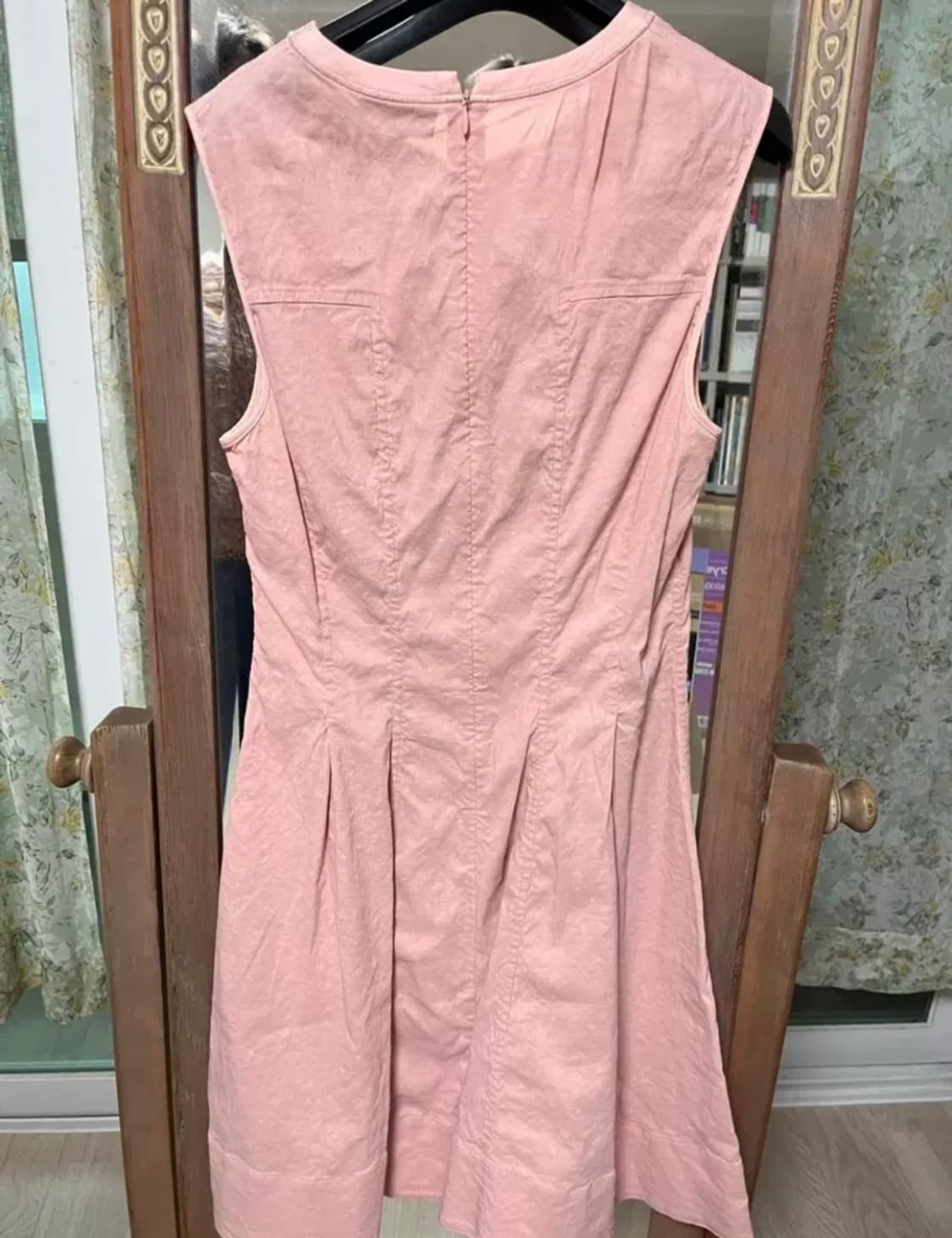 Theory 띠어리 스트로베리 봉봉 핑크 플레어 원피스_2사이즈 상품이미지3