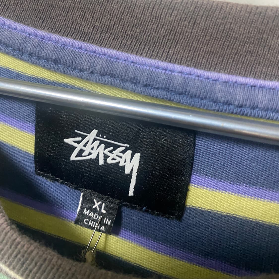 Stussy Contrast Stripe Pocket T-Shirt 상품이미지2