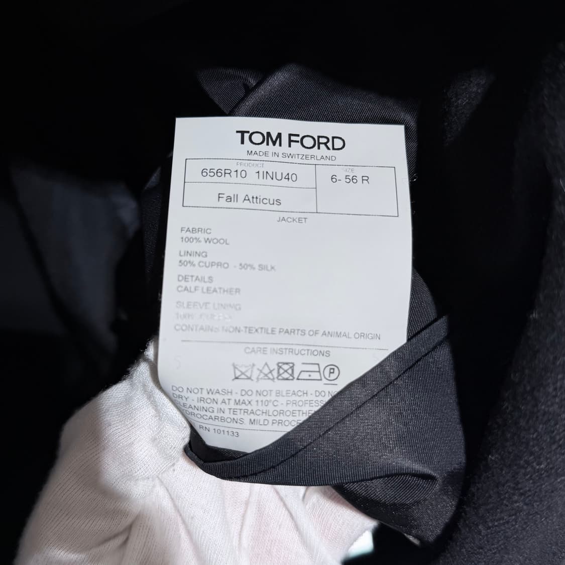 (A+/56) / 톰포드 오코너 울 수트자켓 블레이저 블랙 상품이미지7