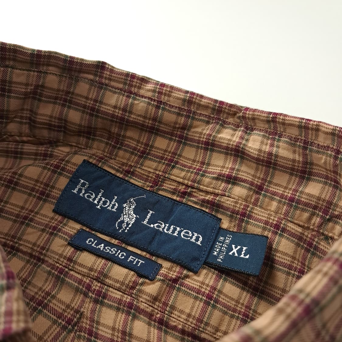 CK411 XL 폴로 00s 타터솔체크 클래식 프레피 셔츠 남방 상품이미지3