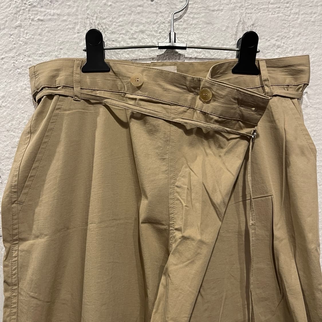 코큐 벨티드 코튼 팬츠 상품이미지3