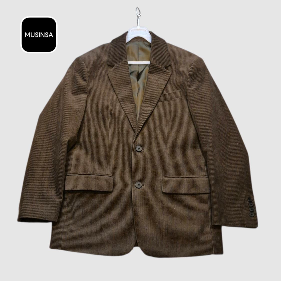 M 무신사 브라운 코듀로이 블레이져  상품이미지1