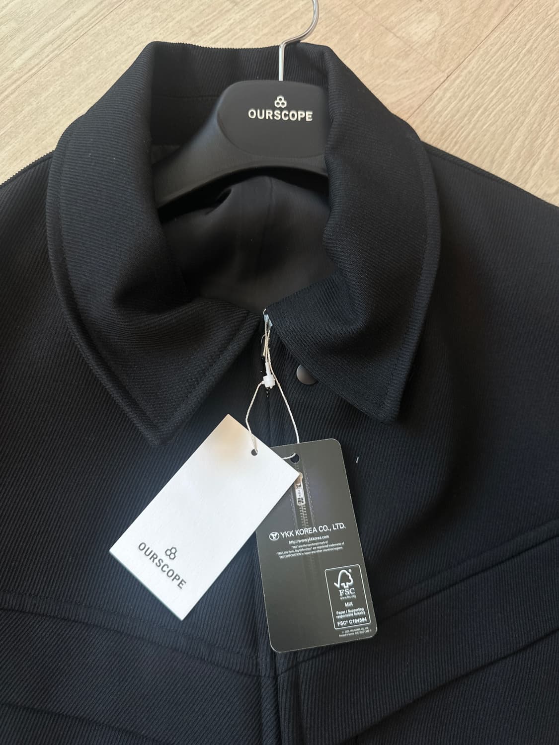 아워스코프 비건 포켓 블루종 2사이즈 새상품 상품이미지6