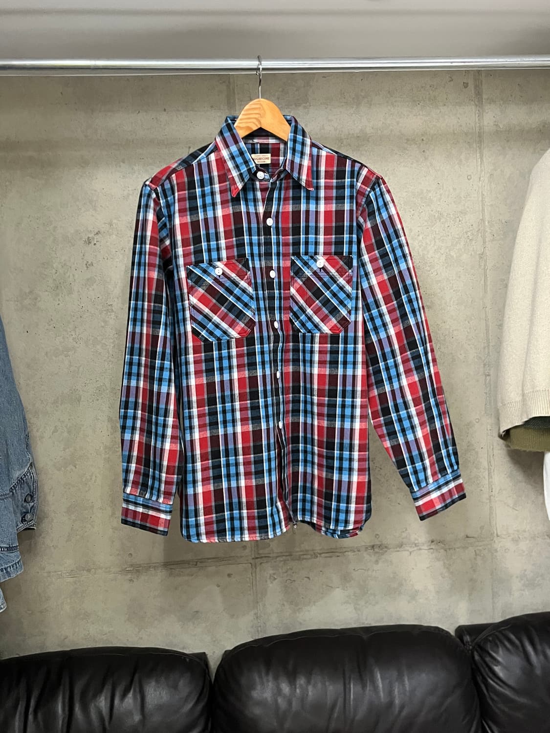 Sugar Cane Twill Check Flannel Shirt 상품이미지1
