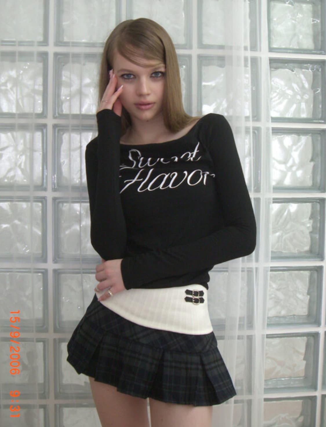 새상품)포어링 sweet flavor drape tee 상품이미지1