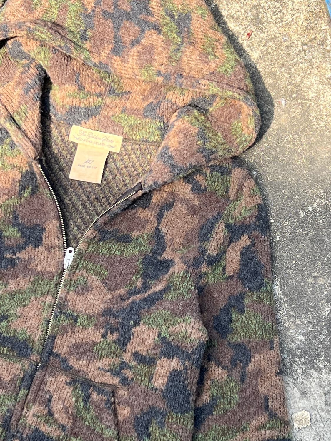 Remi Relief Camo Knit Zip Up Hoodie 상품이미지3