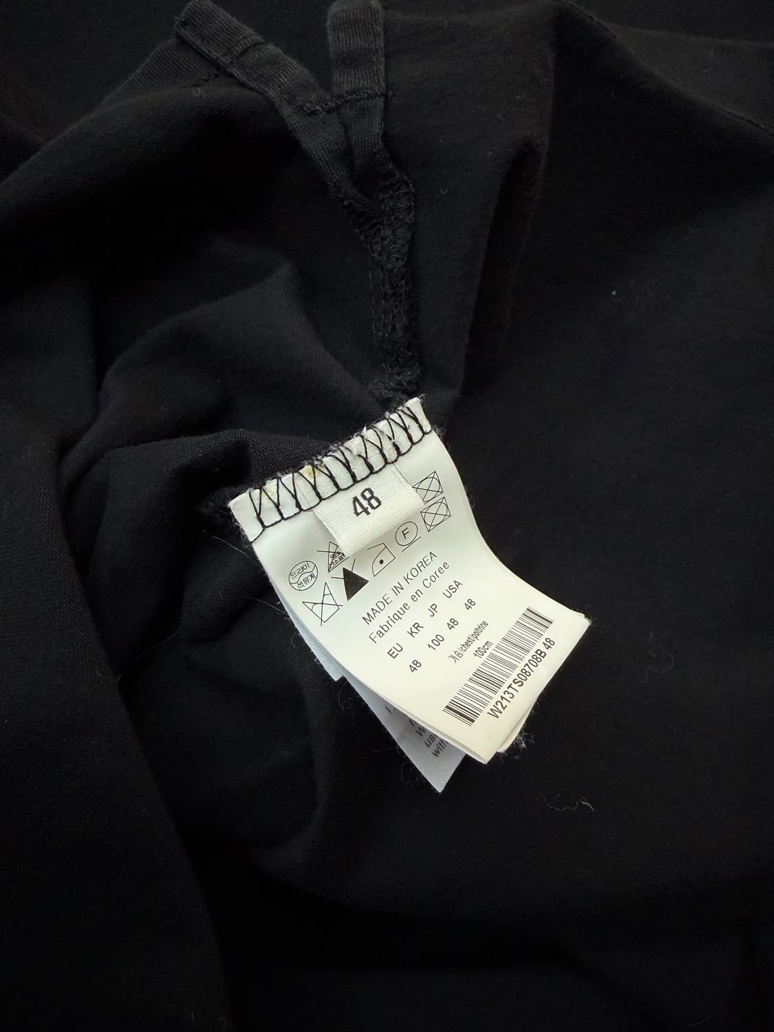 48/ 우영미 21SS 백로고 라운드 반팔 상품이미지8