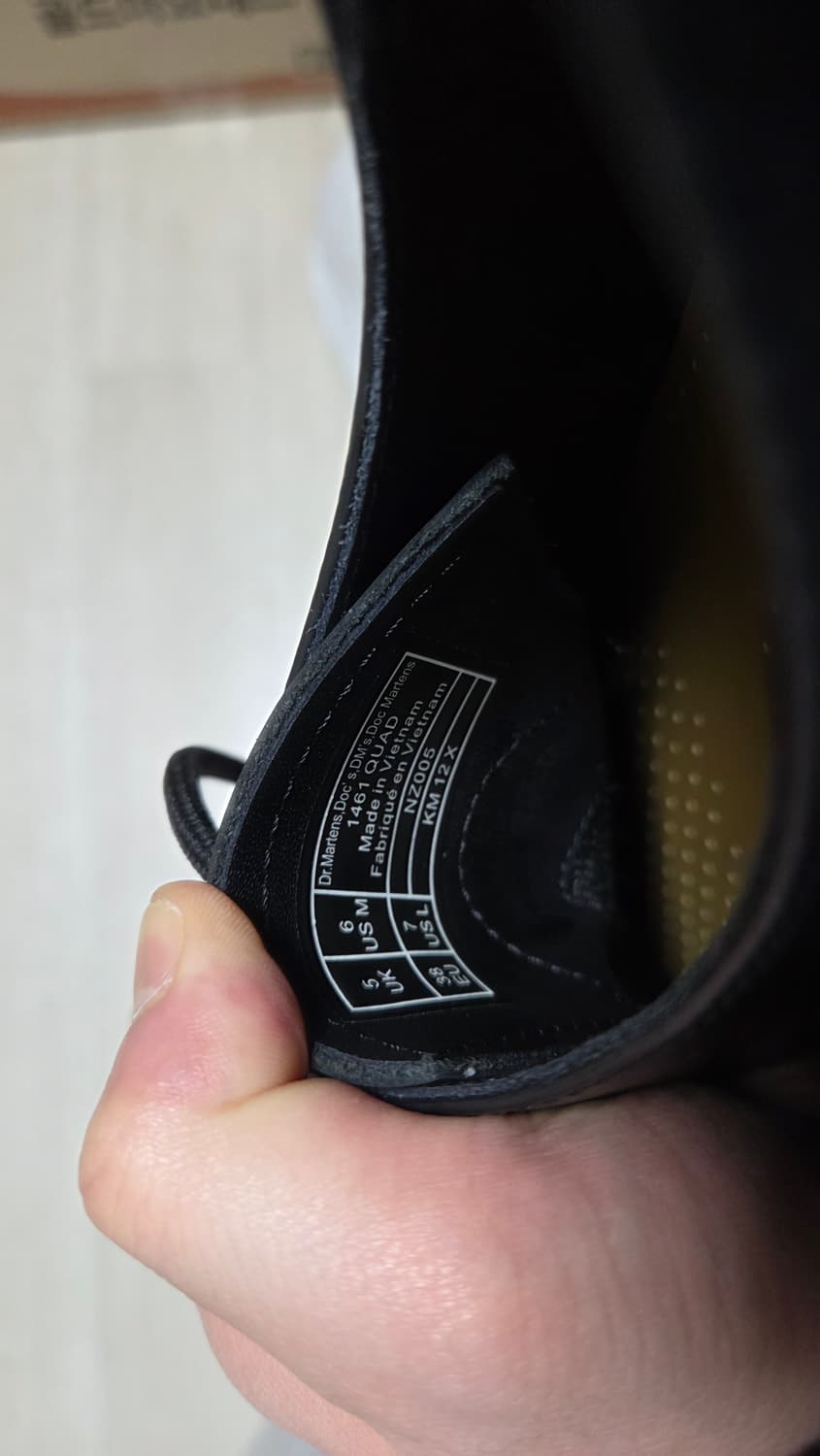 새상품 닥터마틴 1461 쿼드 블랙 240mm 상품이미지6