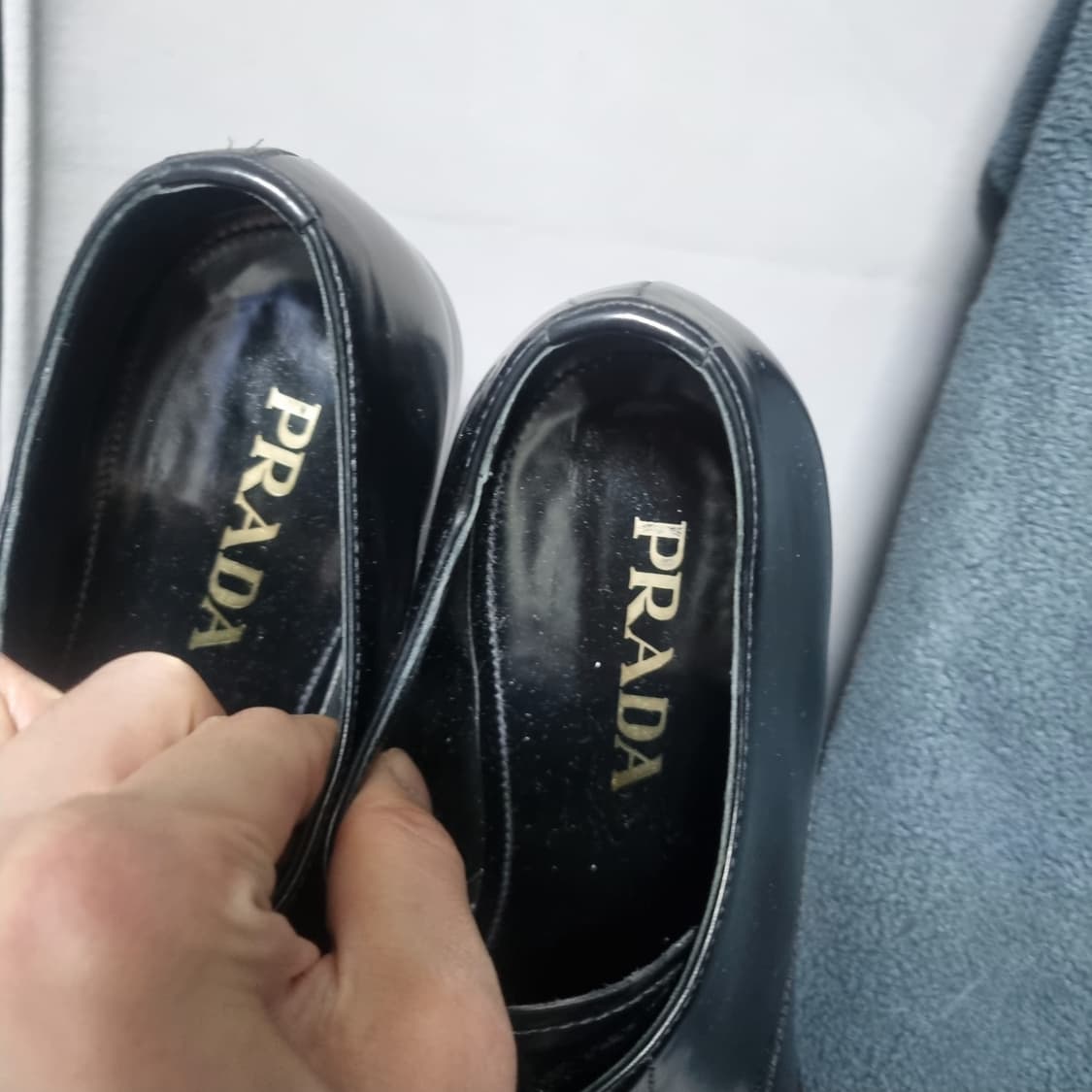 프라다 더비 슈즈 uk8 상품이미지6