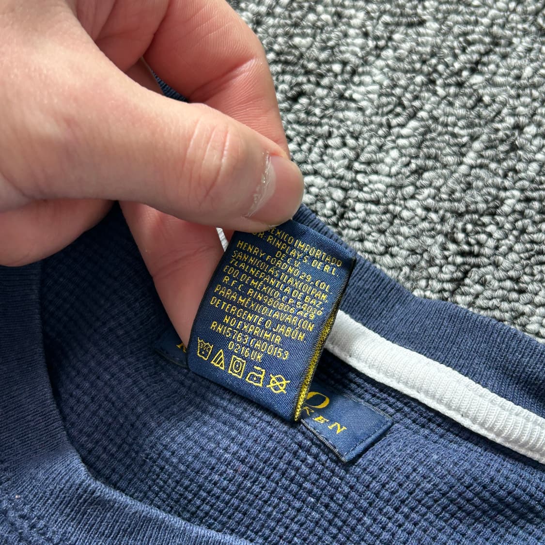 폴로 랄프로렌 네이비 롱슬리브 와플티셔츠  상품이미지7