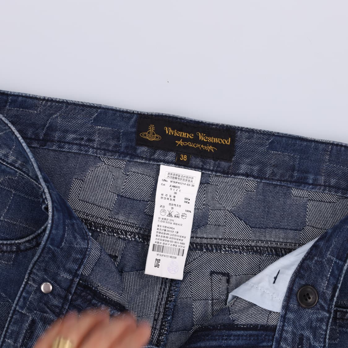 38 비비안웨스트우드 패턴 데님팬츠 0420H1 상품이미지4