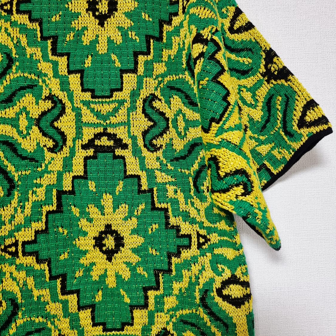 드리스 반 노튼 자수 니트 숏슬리브 반팔티 (55-66) 상태최상/1회착 상품이미지4