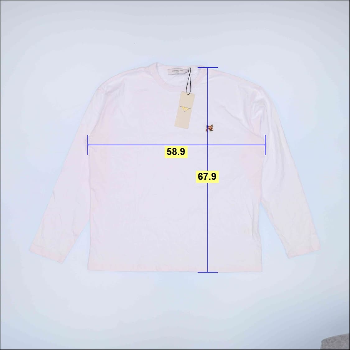 [L] 메종키츠네 폭스헤드 라운드 긴팔티 롱슬리브 0112J 상품이미지6