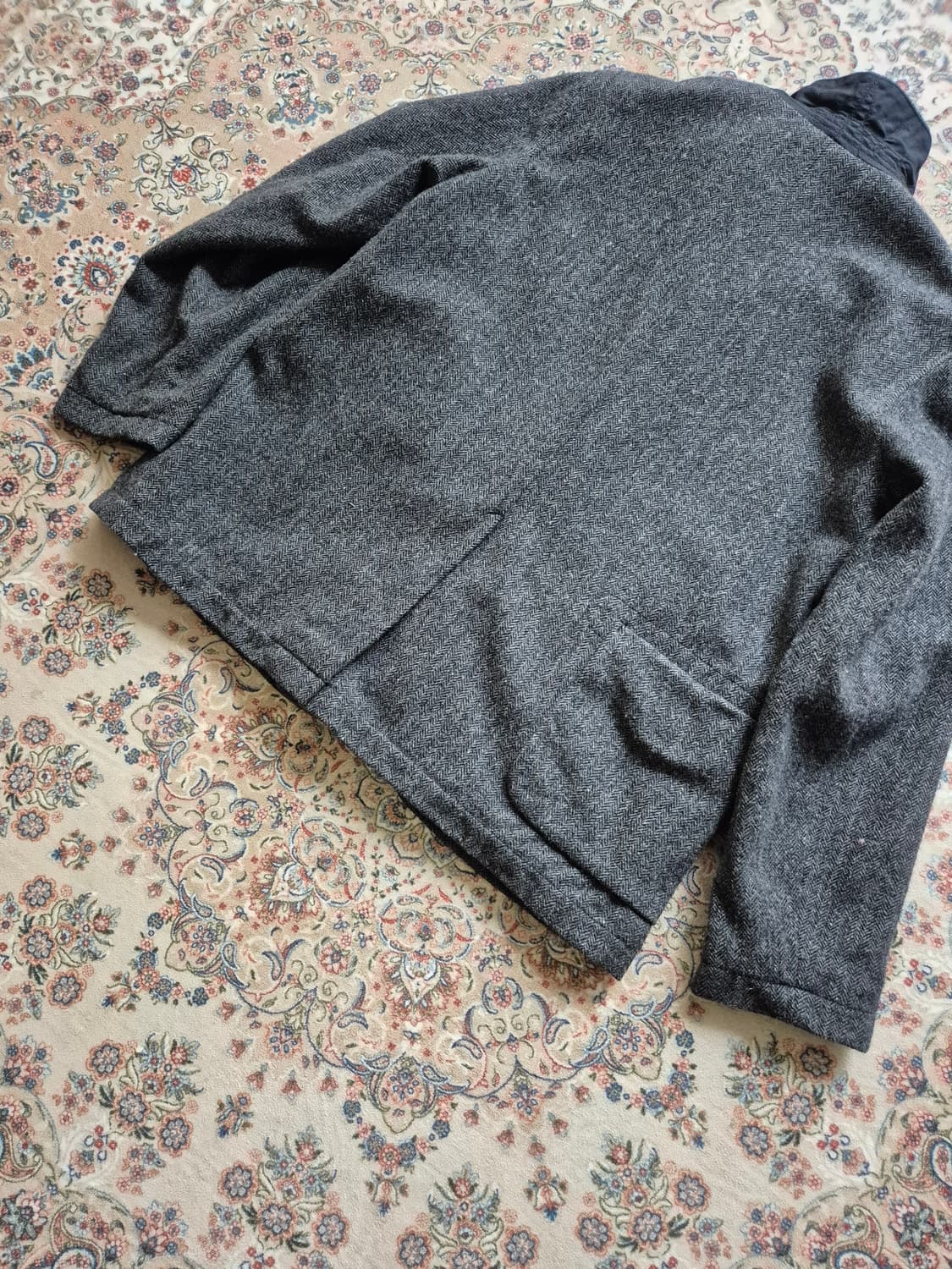 미국 제조 엔지니어드 가먼츠 헤링본 울 재킷 상품이미지3