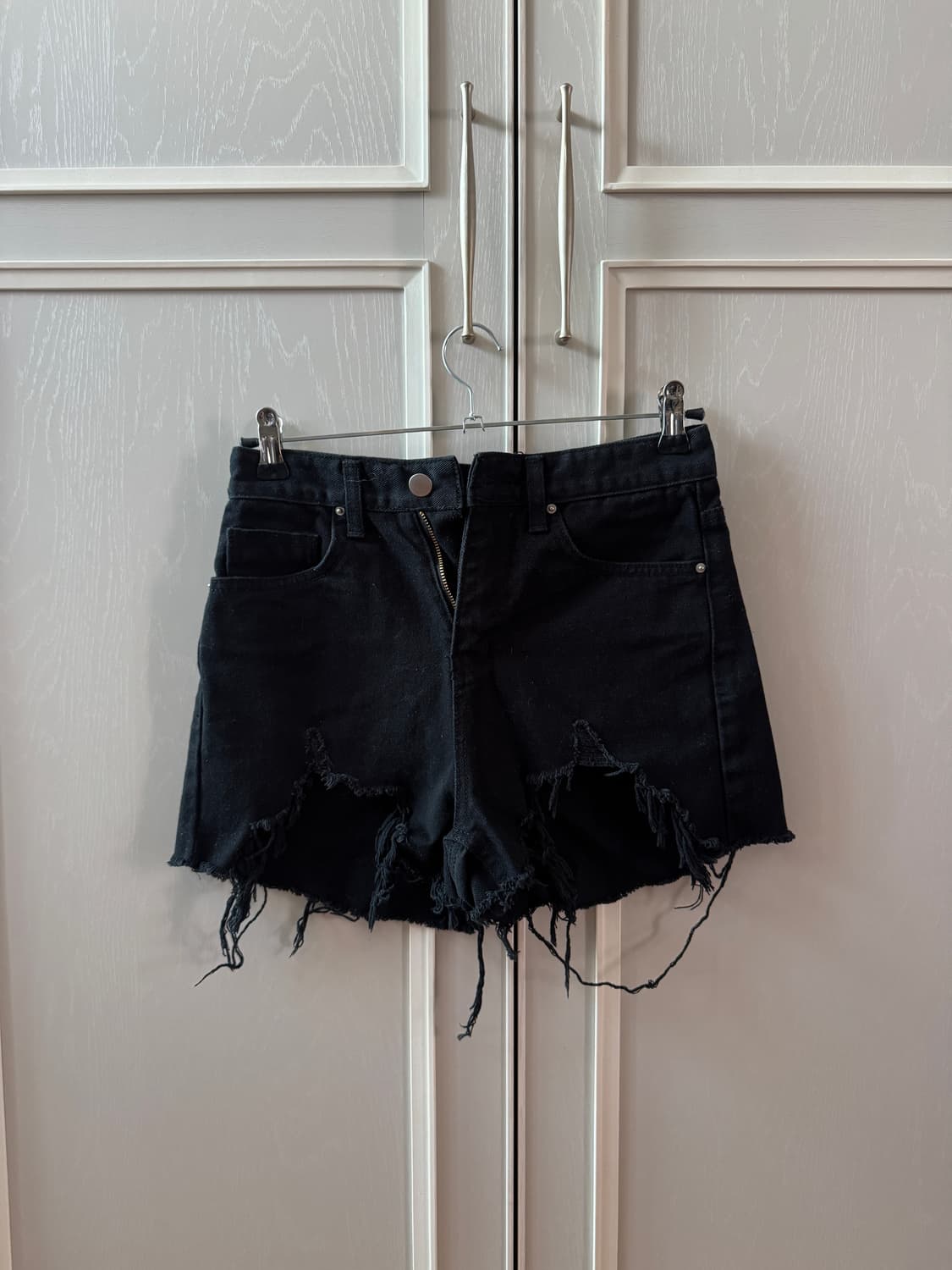 하이웨스트 데미지 반바지 상품이미지3
