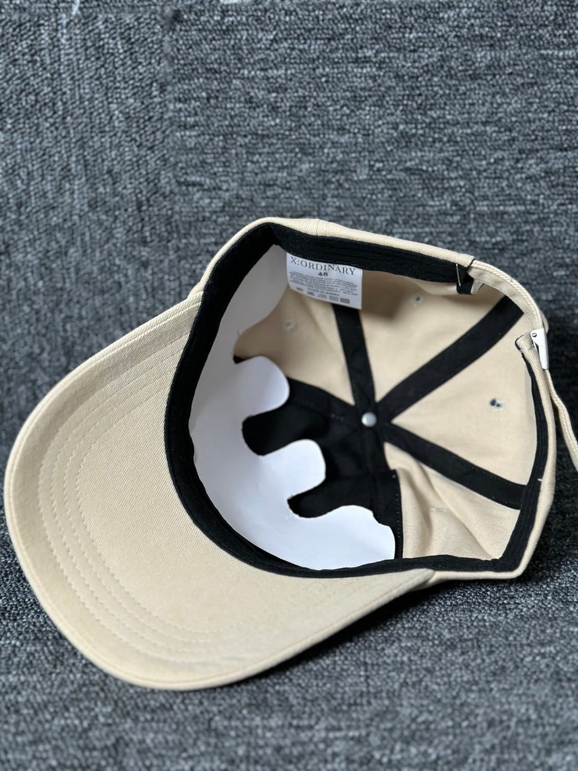 XORDINARY 볼캡 베이지 상품이미지4