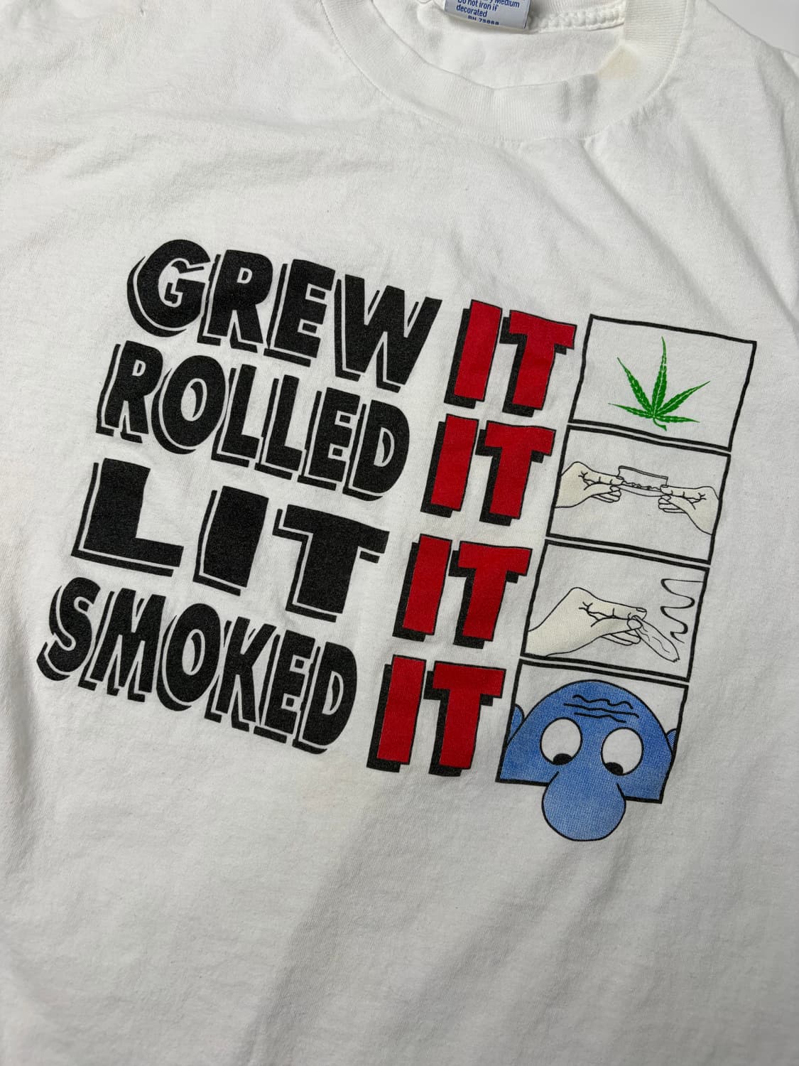 90s Weed Tee (white) 상품이미지5