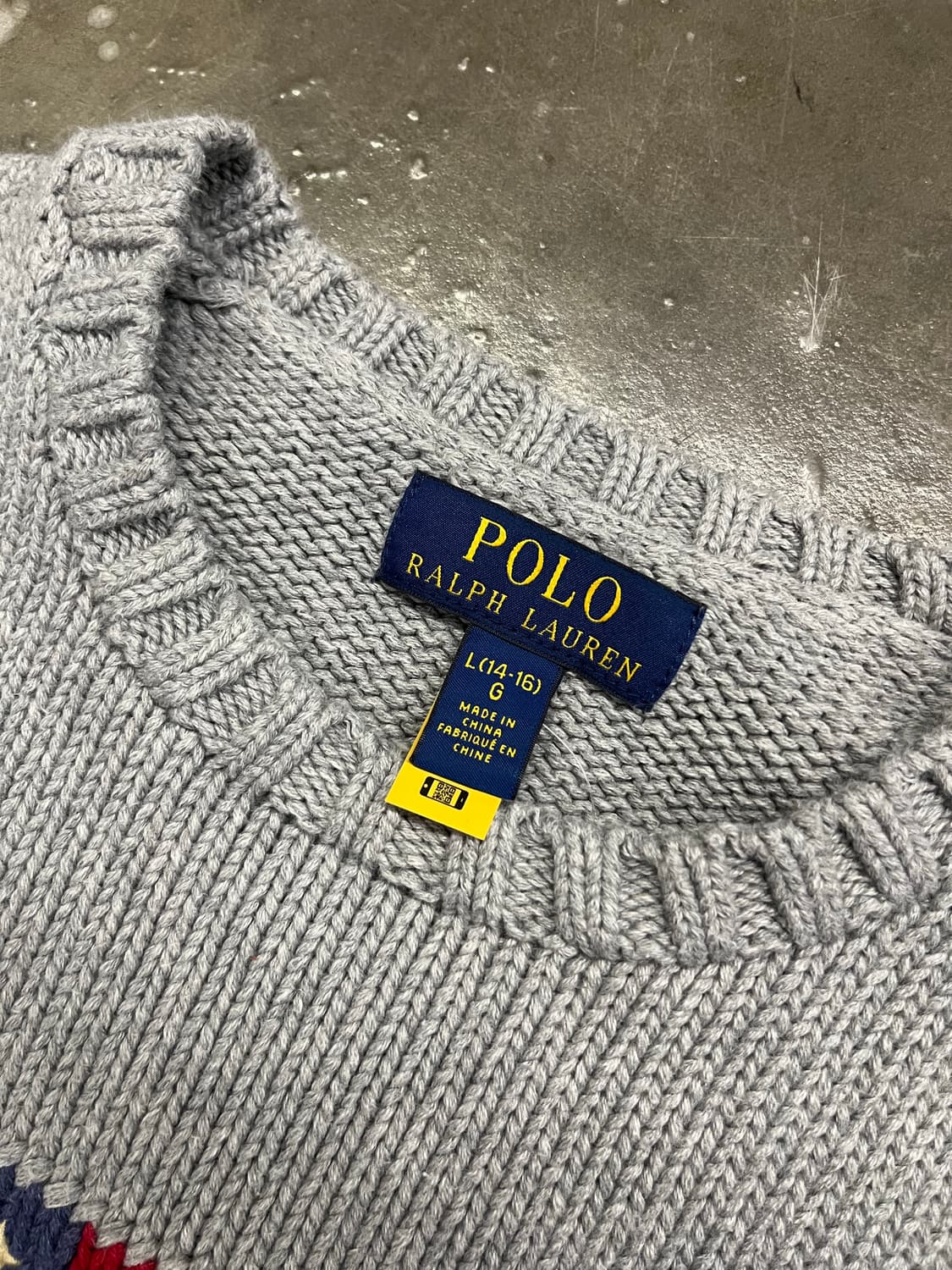폴로랄프로렌 성조기니트 보이즈L 여성xs 상품이미지4