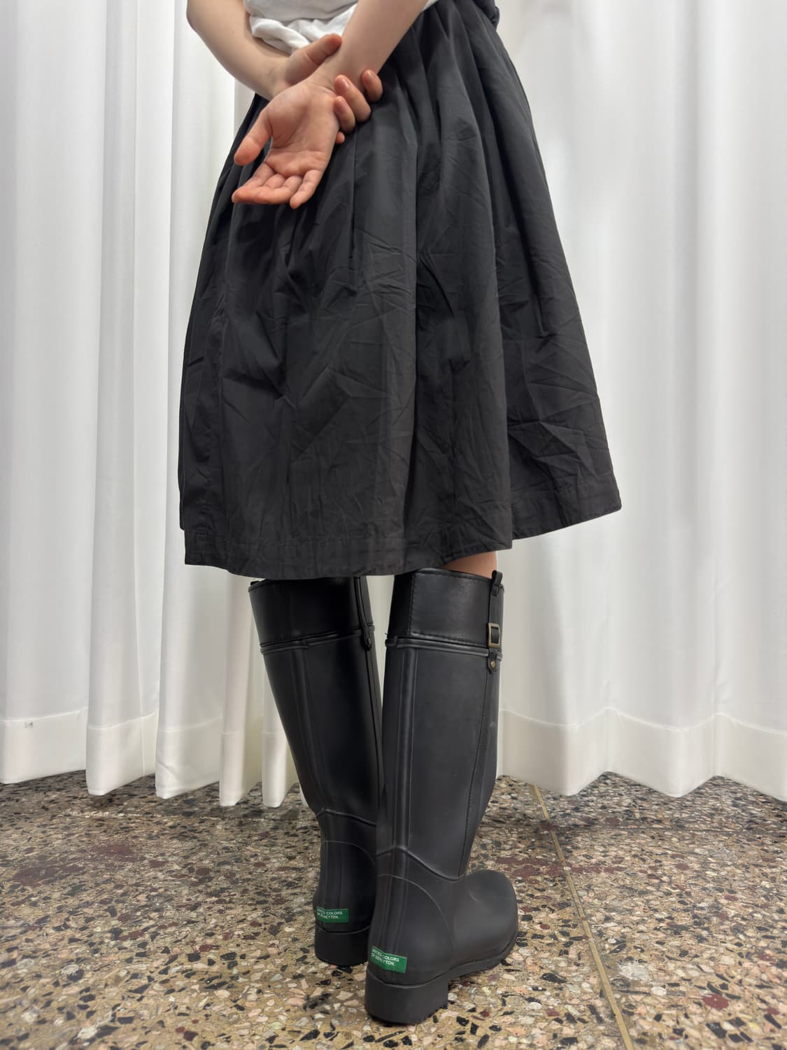 benetton leather detail rain boots 상품이미지8