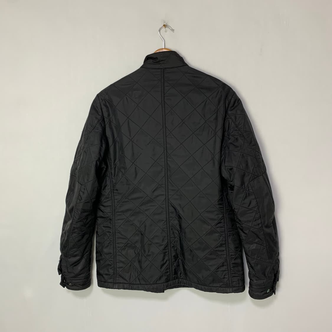 바버 퀼팅 자켓 블랙 빈티지 M 남성 점퍼 상품이미지4