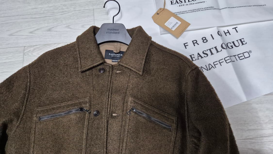 이스트로그 WORKERS 블루종 울 자켓 브라운(새제품) 상품이미지2