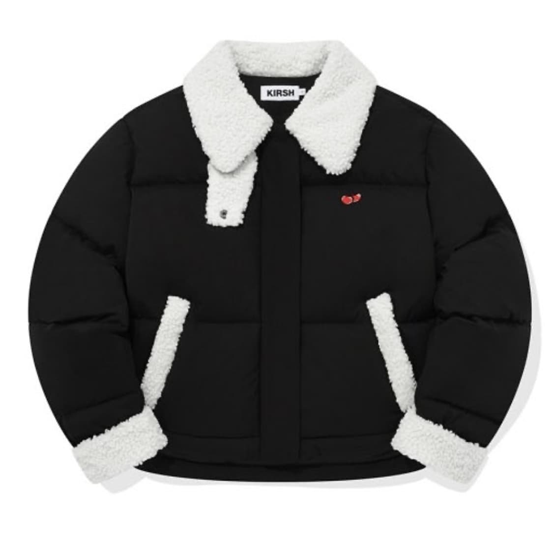 키르시 퍼 다운 패딩 자켓(블랙) 상품이미지1