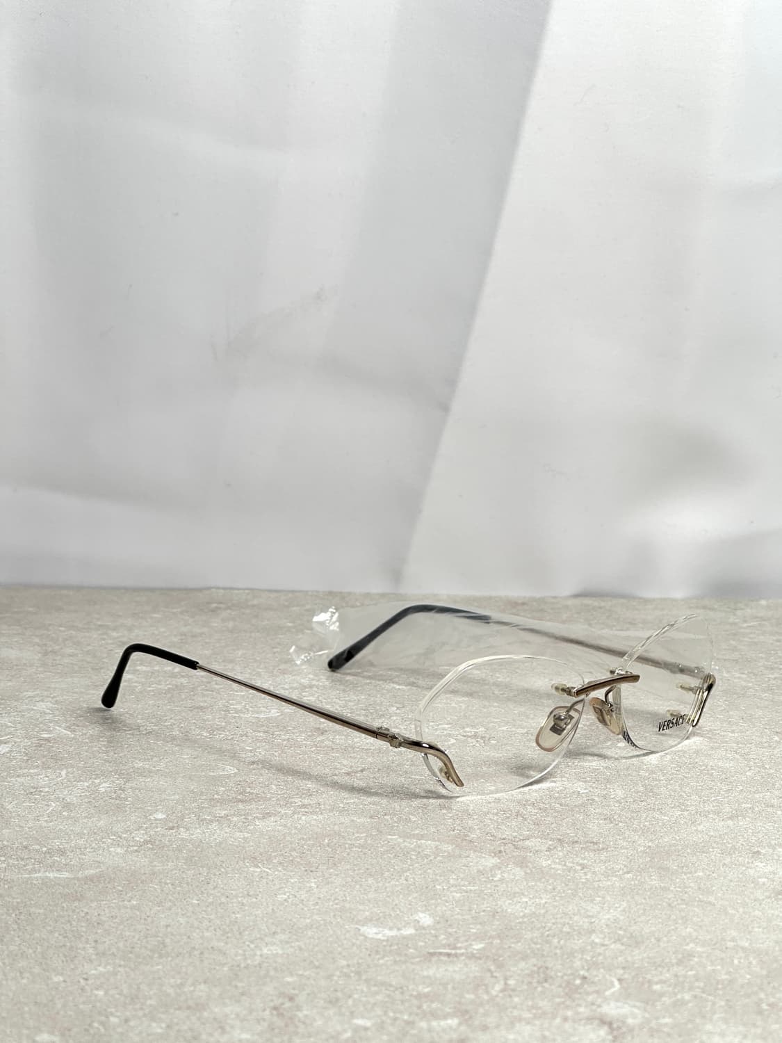 Versace 베르사테 무테 메탈 안경 실버 상품이미지3