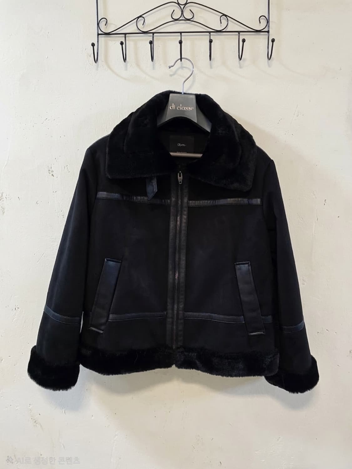 Roem 무스탕 자켓 블랙 M 상품이미지1