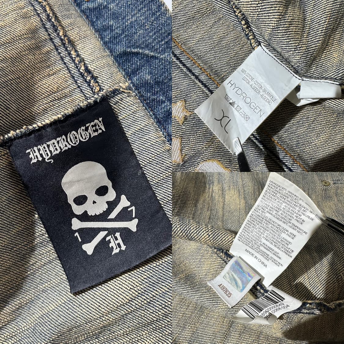 하이드로겐 버버리 패러디 데님 트러커 자켓 상품이미지10