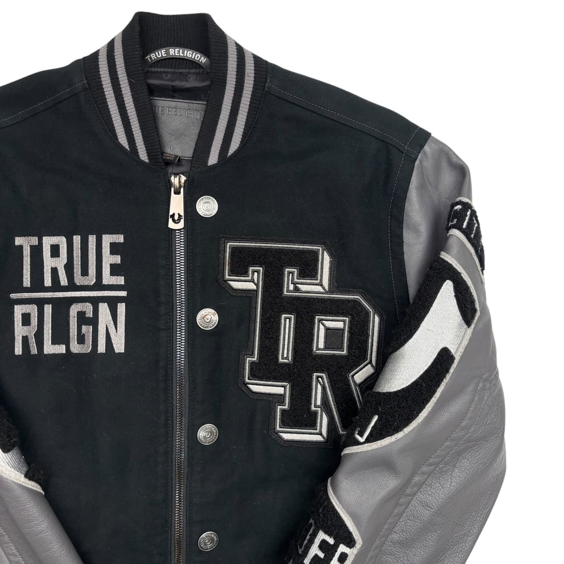 트루 릴리전 몰스킨 레더 바시티 자켓 S 상품이미지2