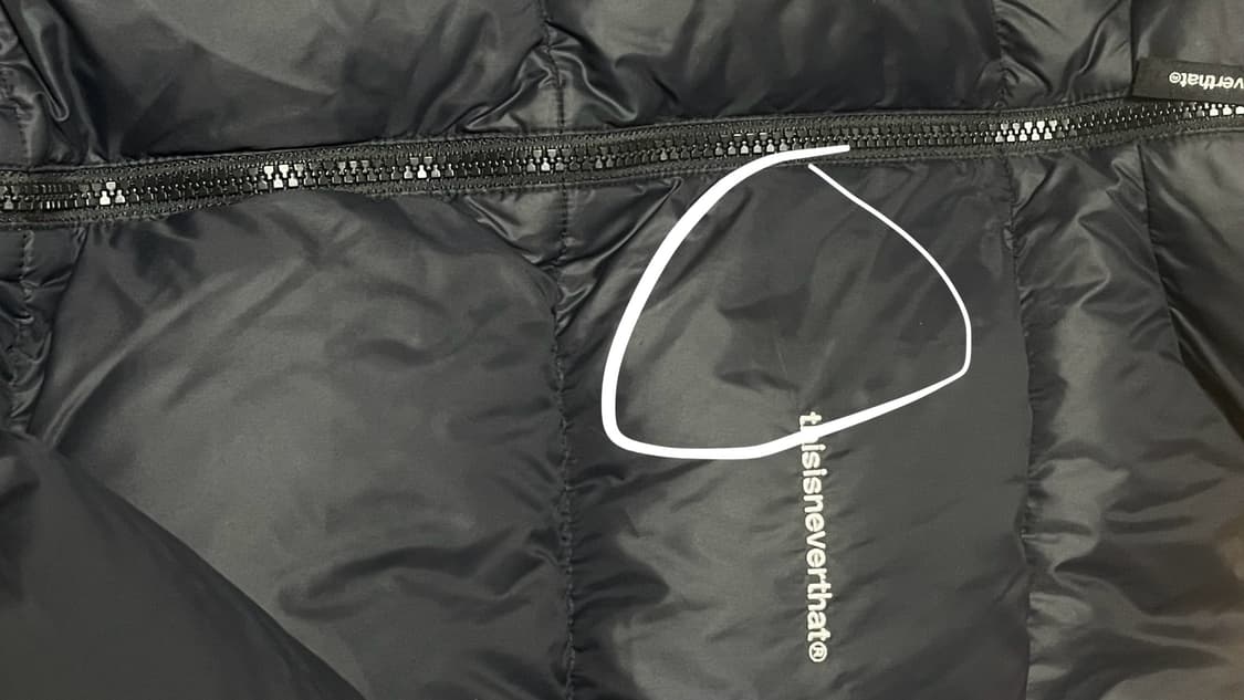 [L]디스이즈네버댓 퍼텍스 패딩 블랙 상품이미지2