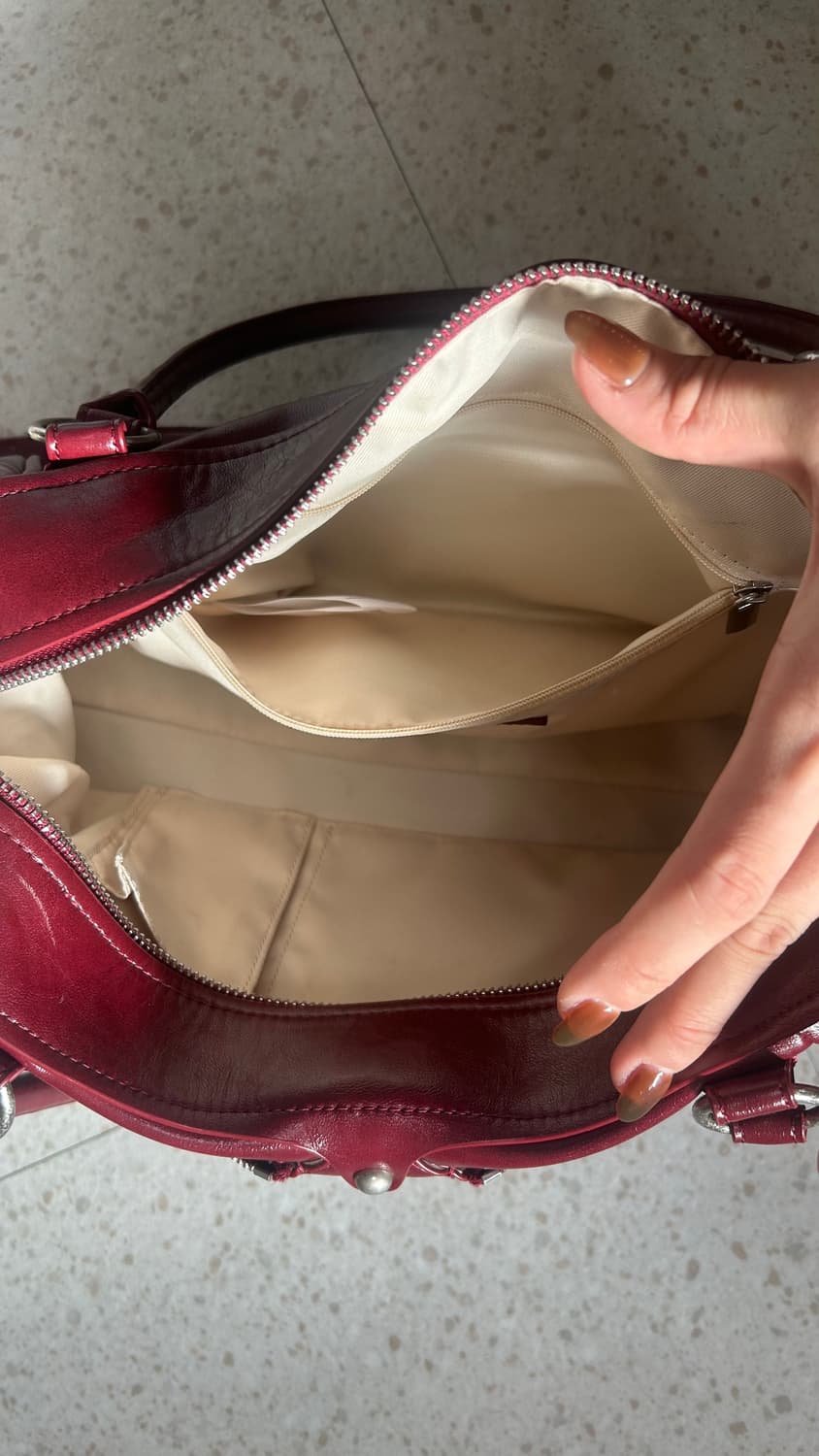 썬번프로젝트 Faux Leather M.O.S Bag 상품이미지4