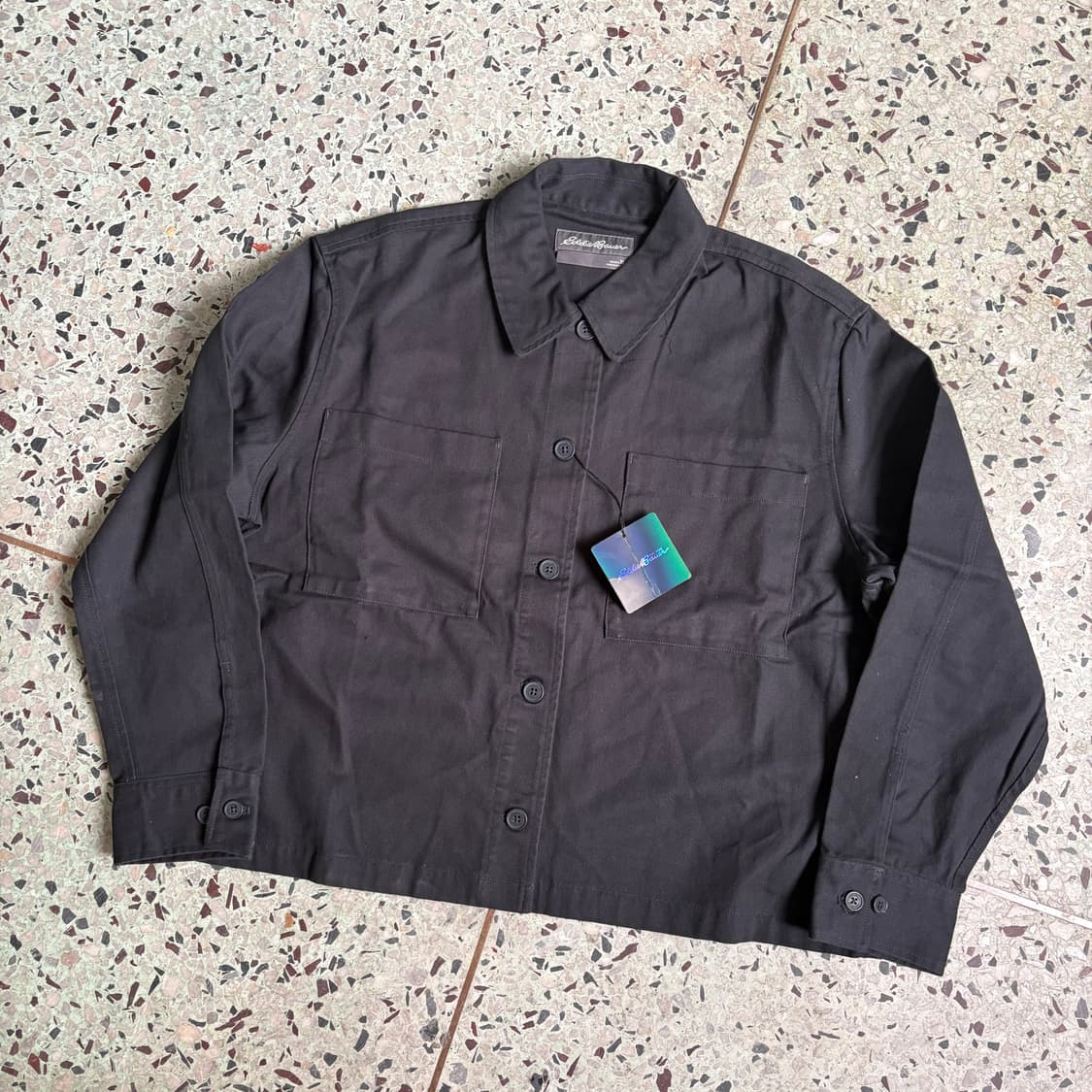 에디바우어 블랙 셔츠 자켓(택 보유) 상품이미지1