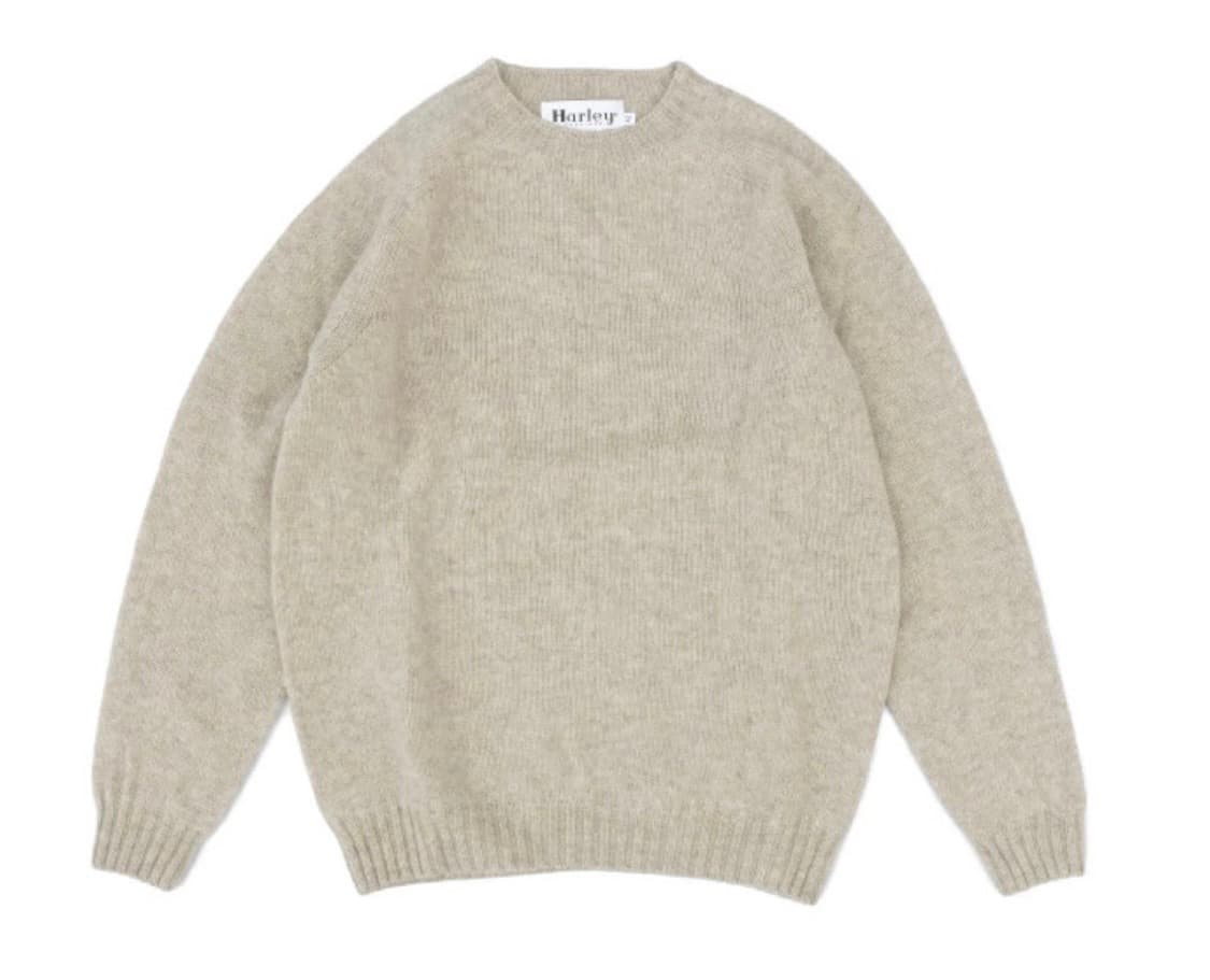 할리오브스코틀랜드 쉐기독 니트 오트밀크 L 상품이미지1