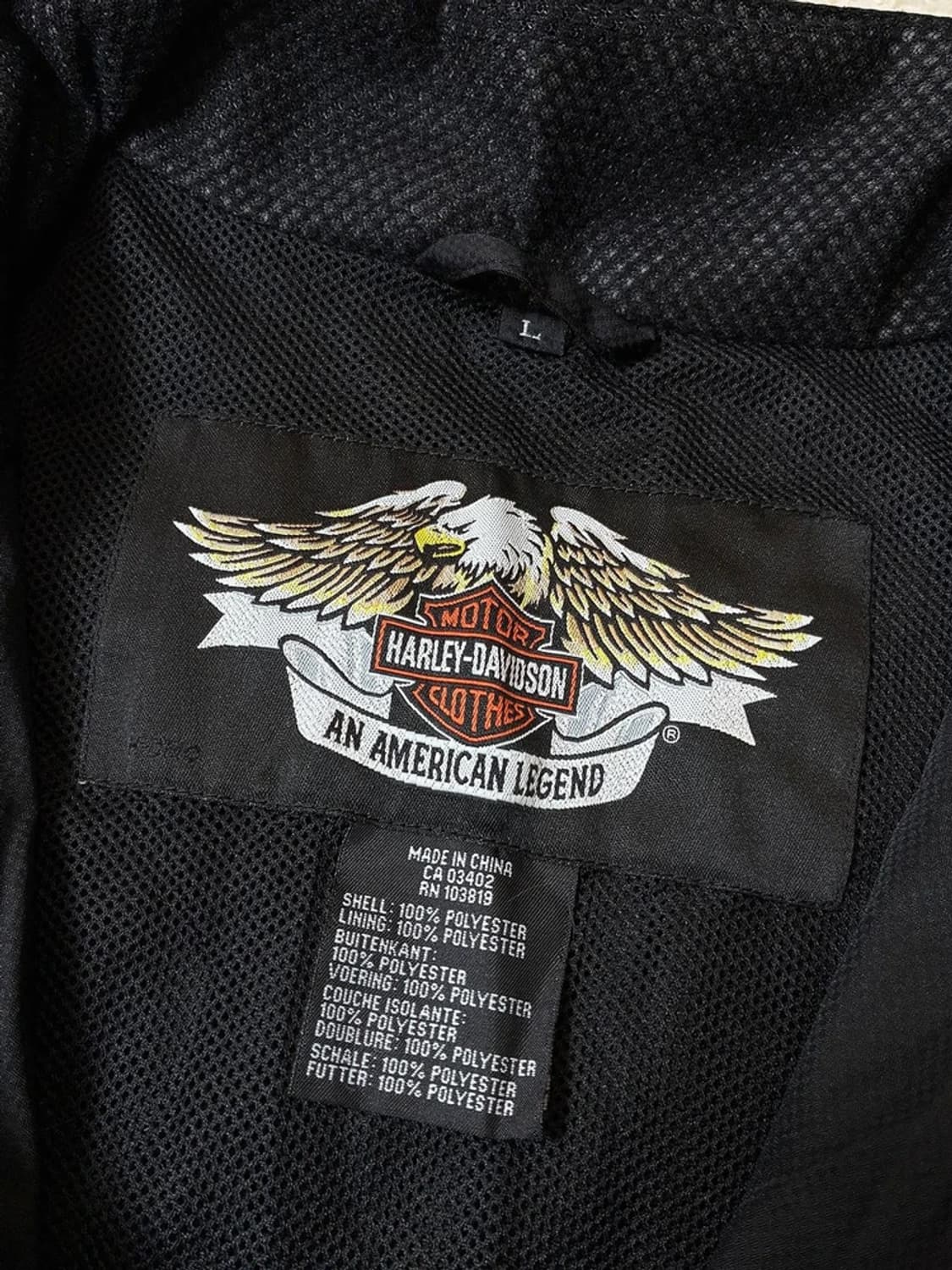 할리데이비슨 00's 리플렉티브 하이넥 윈드 자켓 PN6896 상품이미지8