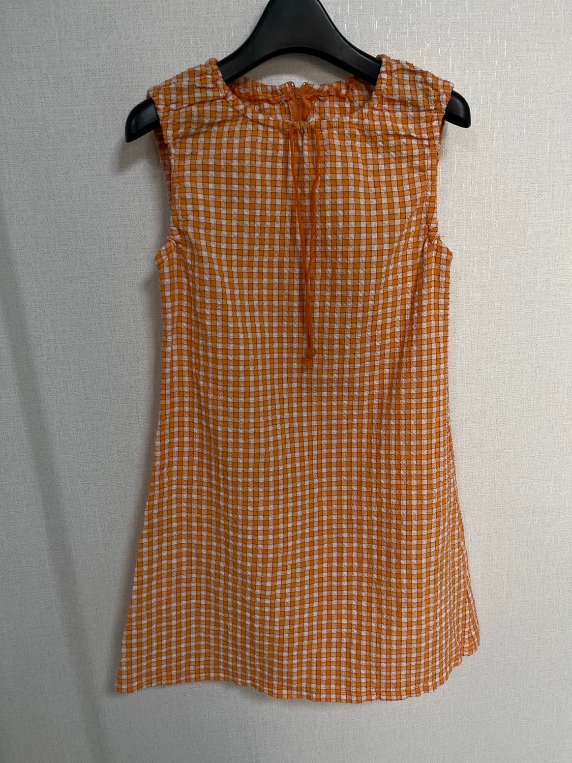 일본 빈티지 제품 체크 원피스 상품이미지1