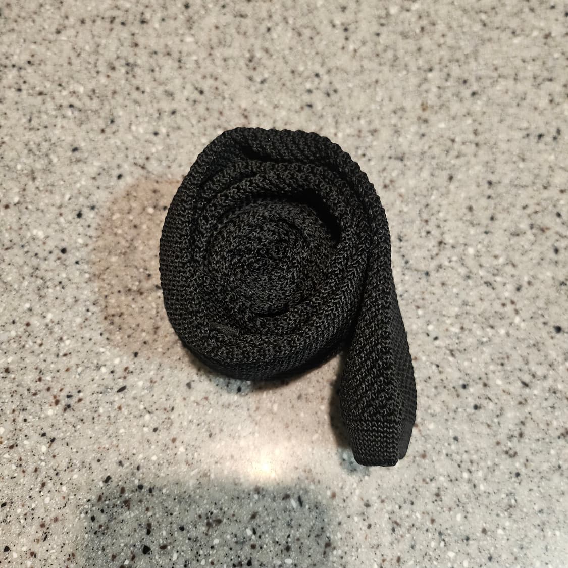 [실착1~2회미만] 무신사스탠다드 - 솔리드 니트 타이 [블랙 - FRE 상품이미지2