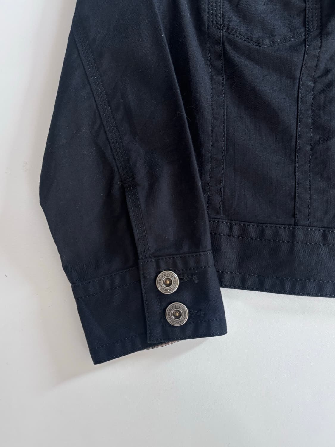 Burberry 버버리 블루라벨 블랙 크롭 코튼 자켓 상품이미지8