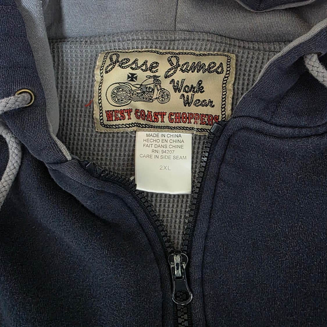 [XXL] 빈티지 웨스트코스트차퍼스 더블페이스 써멀 후드집업 네이비 상품이미지9